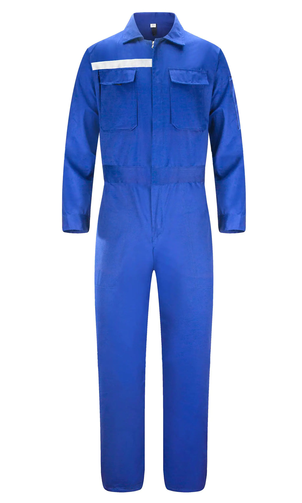 KTWOLEN Mens Workwear Coveralls Work Mechanic Jumpsuits Long Sleeve Coverall Work Wear Multi Pockets Blue Plain S