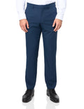 Perry Ellis Men's Slim Fit Dress Pants - Recycled Twill Flat Front Trousers