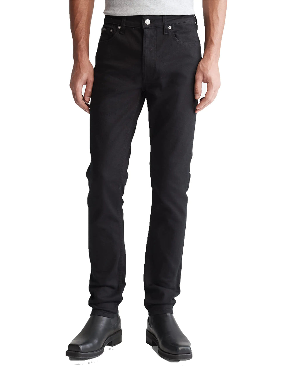 Calvin Klein Men's Skinny Fit Jeans - Light Tinted Denim with 5-Pocket Styling