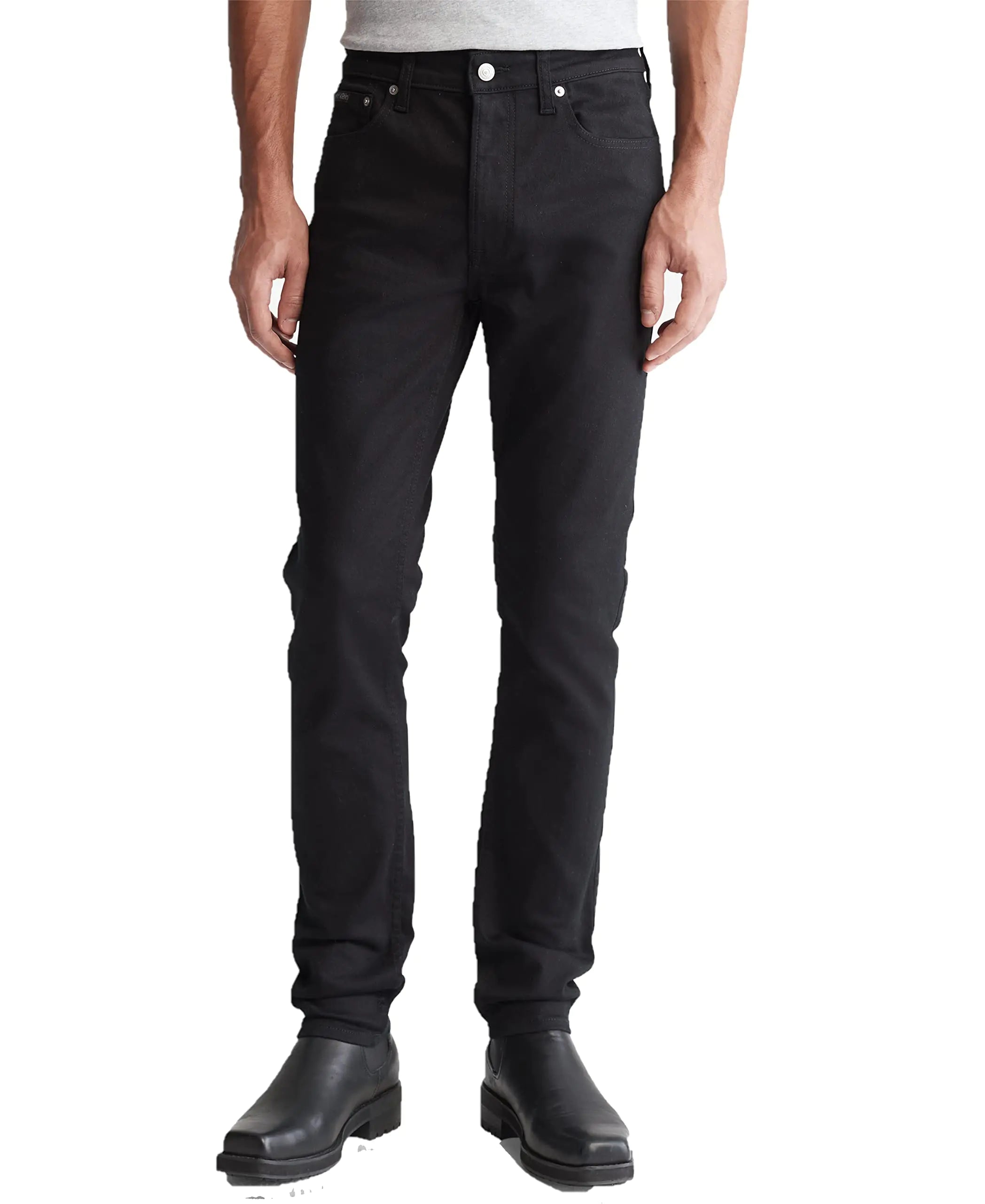 Calvin Klein Men's Skinny Fit Jeans - Light Tinted Denim with 5-Pocket Styling