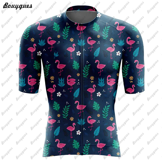 Flamingo Team MTB Cycling Jersey - High Quality Bike Shirt