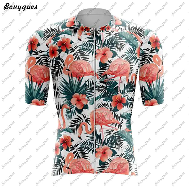 Flamingo Team MTB Cycling Jersey - High Quality Bike Shirt