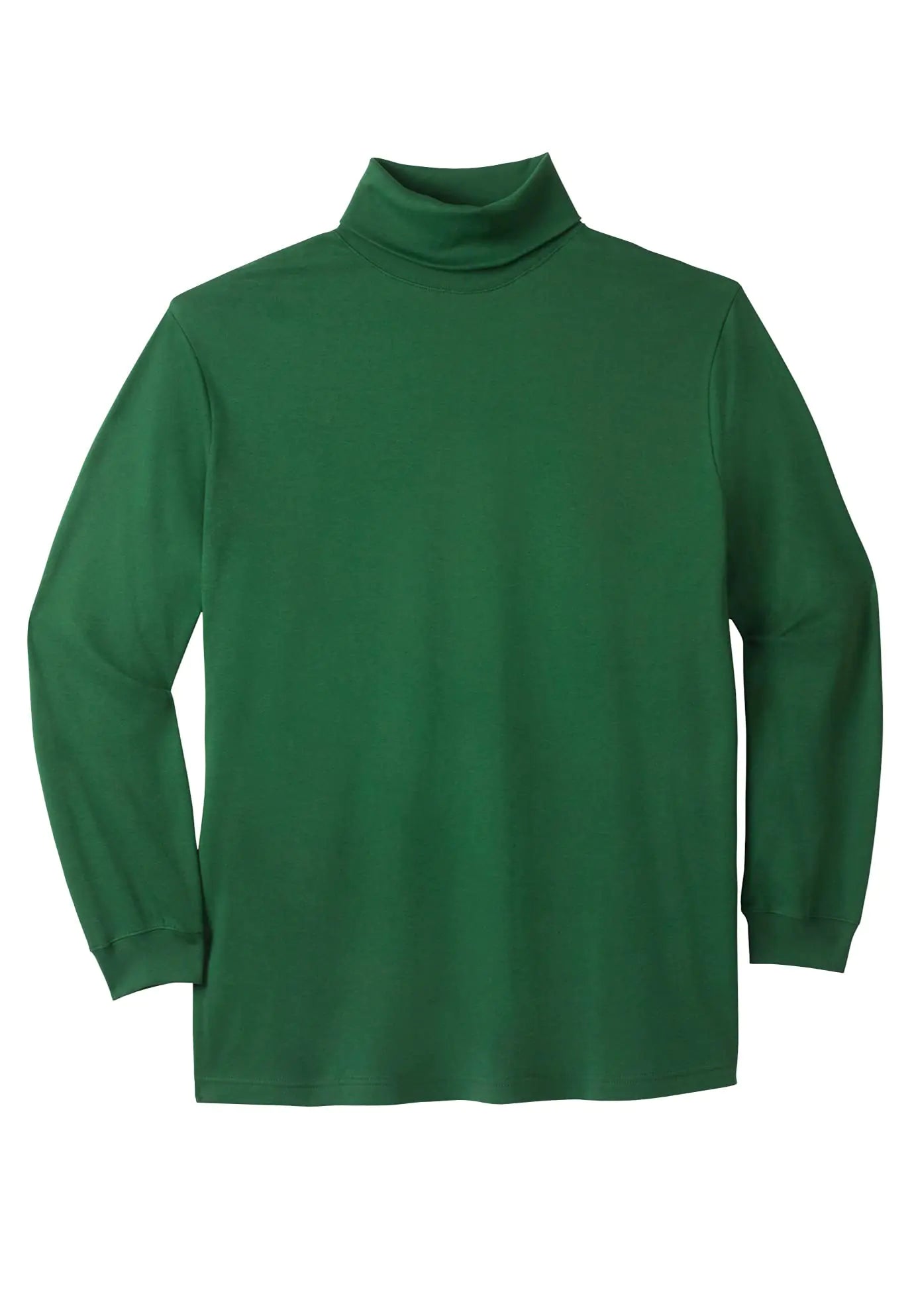KingSize Mens Big & Tall Turtleneck Long-Sleeve Tee - 6XL Hunter