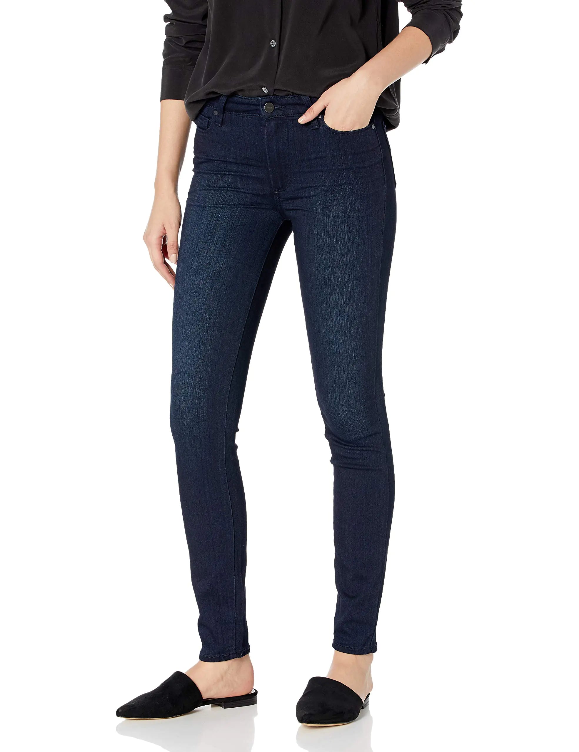 PAIGE Womens Hoxton Transcend High Rise Ultra Skinny Crop Jean Lana 24