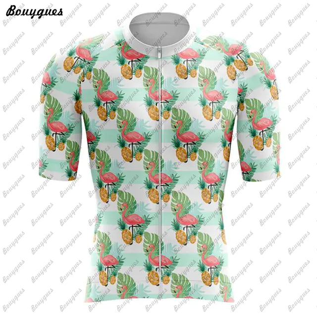 Flamingo Team MTB Cycling Jersey - High Quality Bike Shirt