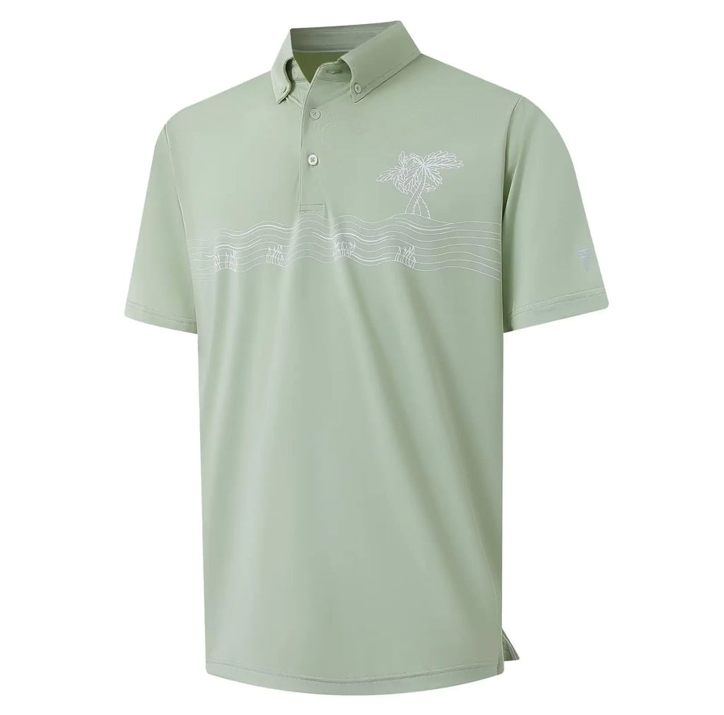 Men's Golf Polo Shirt - Dry Fit Short Sleeve Performance Shirt with UPF 30+