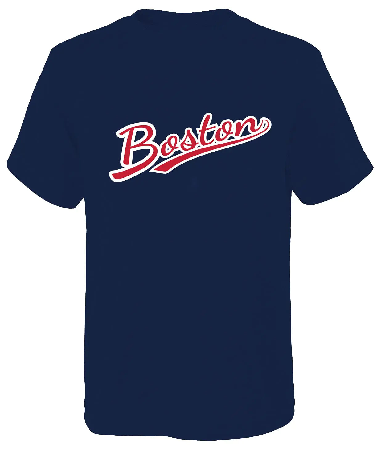 Mens Los Angeles Classic Baseball Crew Neck Tee T-Shirt (Men M Los Angeles Blue)