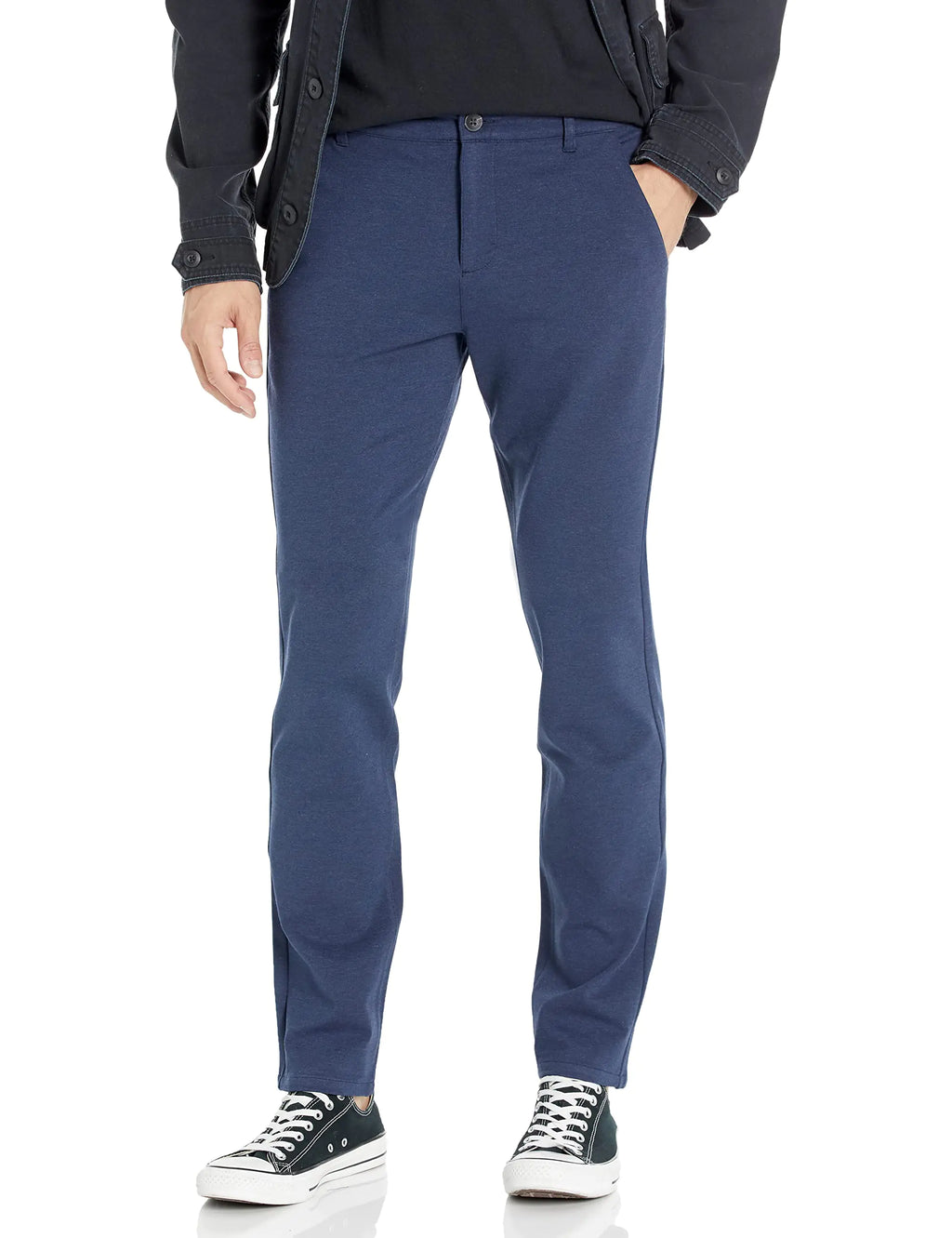 PAIGE Mens Stafford Transcend Knit Slim Fit Trouser Pant Iced Indigo 36