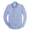 cotton king Mens Shirts | 100% Cotton Long Sleeve Shirts for Men | Button Down Shirt Men | Oxford Mens Dress Shirts | M | Basic Blue