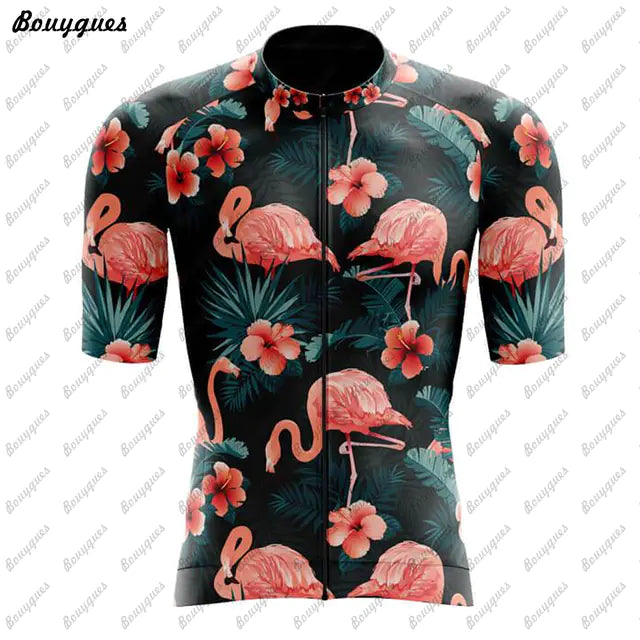Flamingo Team MTB Cycling Jersey - High Quality Bike Shirt