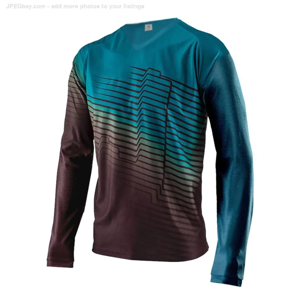 Men's Cycling Jersey - Quick-Dry MTB Mountain Bike Motocross Shirt