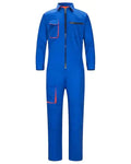 Yukirtiq Mens Coveralls Mechanic Work Jumpsuit Multi Pockets Overalls Long Sleeve Workwear Coverall Royal Blue XXL