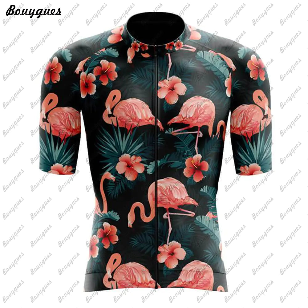 Flamingo Team MTB Cycling Jersey - High Quality Bike Shirt