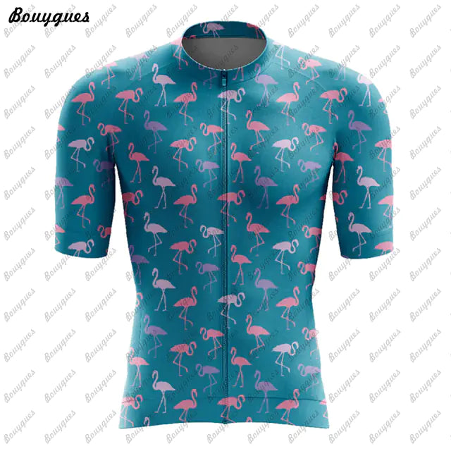 Flamingo Team MTB Cycling Jersey - High Quality Bike Shirt