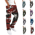 Men's Camo Cargo Tactical Pants - Lightweight Stretch Combat Pants with Pockets