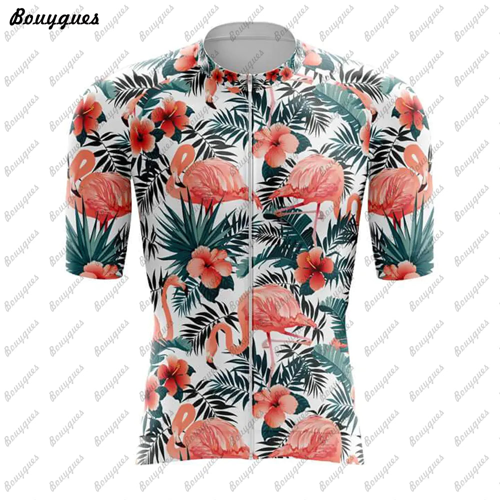 Flamingo Team MTB Cycling Jersey - High Quality Bike Shirt