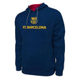 Icon Sports FC Barcelona Officially Licensed Barça Adult Mens Side Step Pullover Hooded Sweatshirt (Medium)