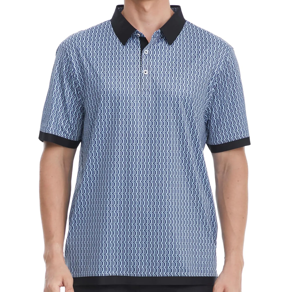 Mens Golf Polo Shirts Short Sleeve Shirt Moisture Wicking Dry Fit Casual Stylish Polo Shirt for Men Deep Black