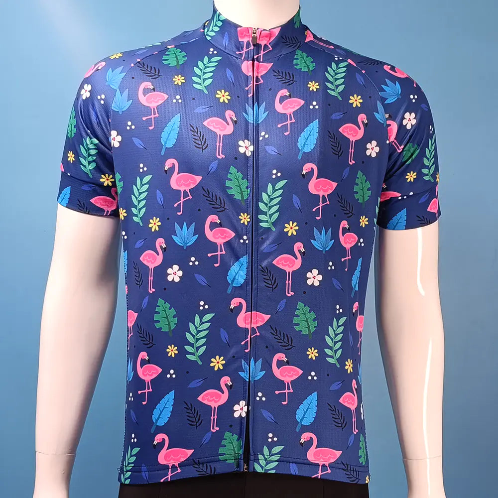 Flamingo Team MTB Cycling Jersey - High Quality Bike Shirt
