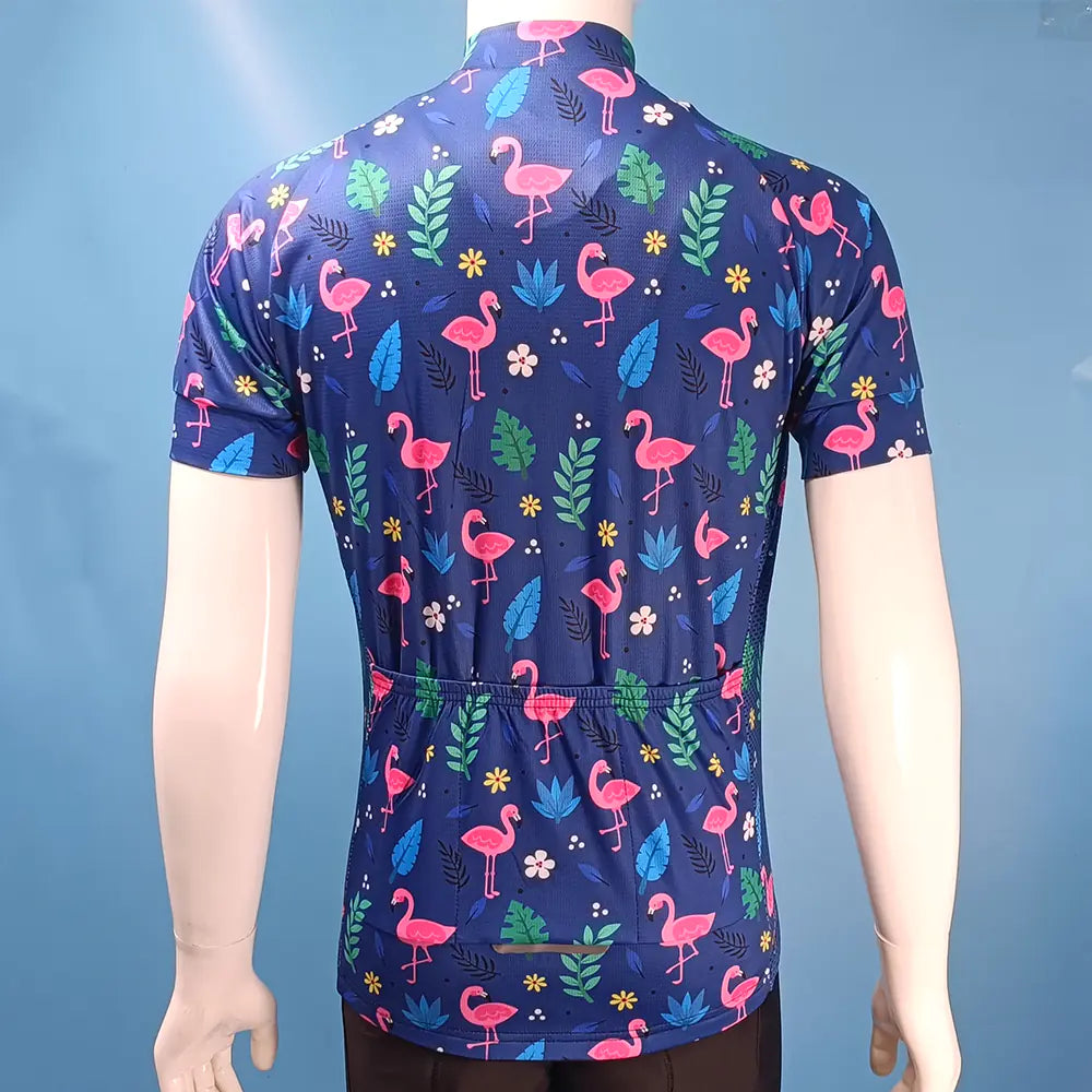 Flamingo Team MTB Cycling Jersey - High Quality Bike Shirt