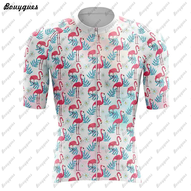 Flamingo Team MTB Cycling Jersey - High Quality Bike Shirt